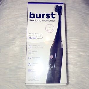 Burst Pro Sonic Toothbrush Rechargeable Electric Toothbrush Pressure Sensor Blac